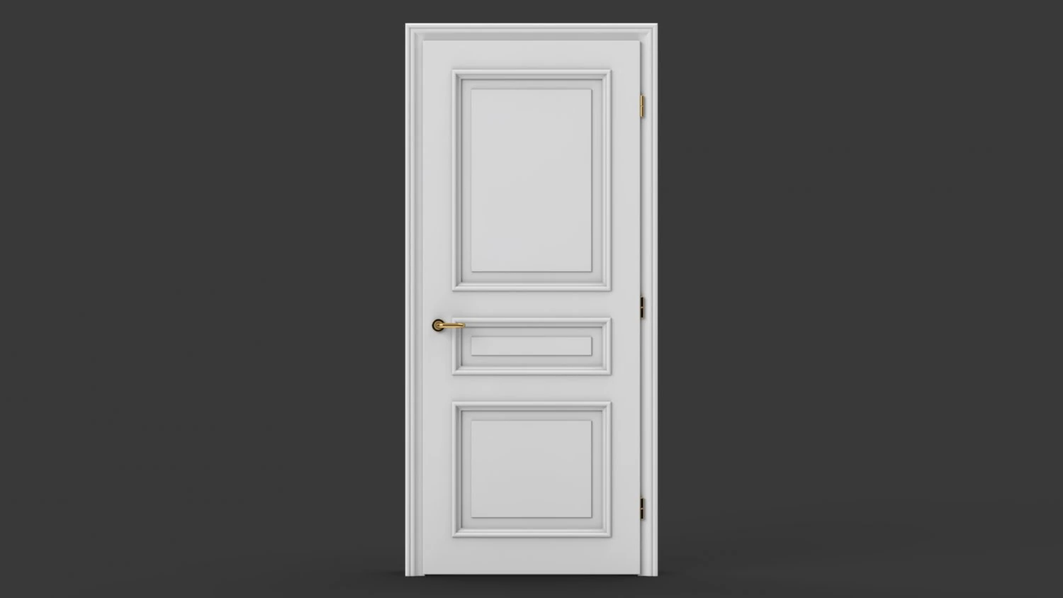 Door II 3D Model .c4d .max .obj .3ds .fbx .stl .blend