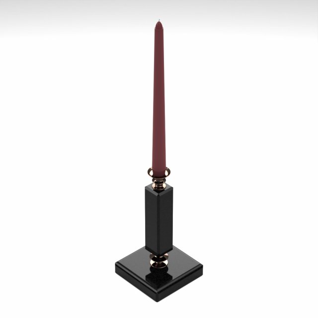 Candlestick I Model 3D .c4d .max .obj .3ds .fbx .stl .blend 