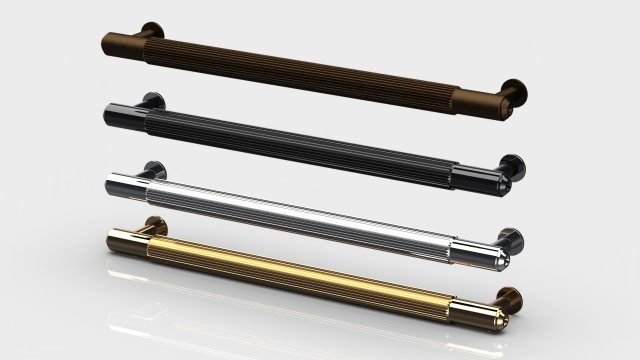 Scandinavian furniture handle PULL BAR PLATE LINEAR 3D 모델 .c4d .max .obj .3ds .fbx .stl .blend 