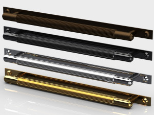 Scandinavian furniture handle PULL BAR PLATE LINEAR 3D 모델