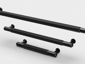 Scandinavian furniture handle PULL BAR PLATE LINEAR 3D 모델