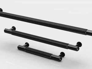 Scandinavian furniture handle PULL BAR PLATE LINEAR 3D Model