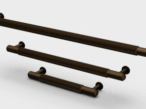 Scandinavian furniture handle PULL BAR PLATE LINEAR 3D Model