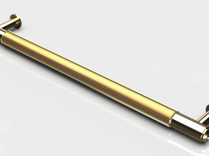 Scandinavian furniture handle PULL BAR PLATE LINEAR 3D Model