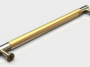 Scandinavian furniture handle PULL BAR PLATE LINEAR 3D Model