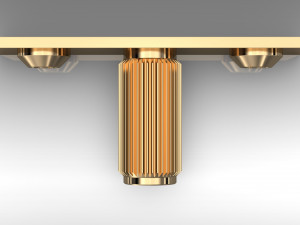 Scandinavian furniture knob PLATE LINEAR Modello 3D