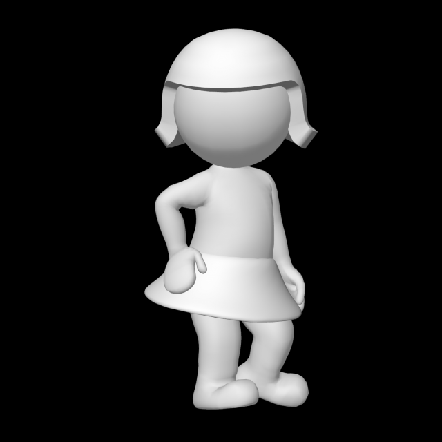 Women standing 3D Baskı Modeli .c4d .max .obj .3ds .fbx .stl .blend 