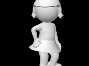 Women standing 3D 打印模型