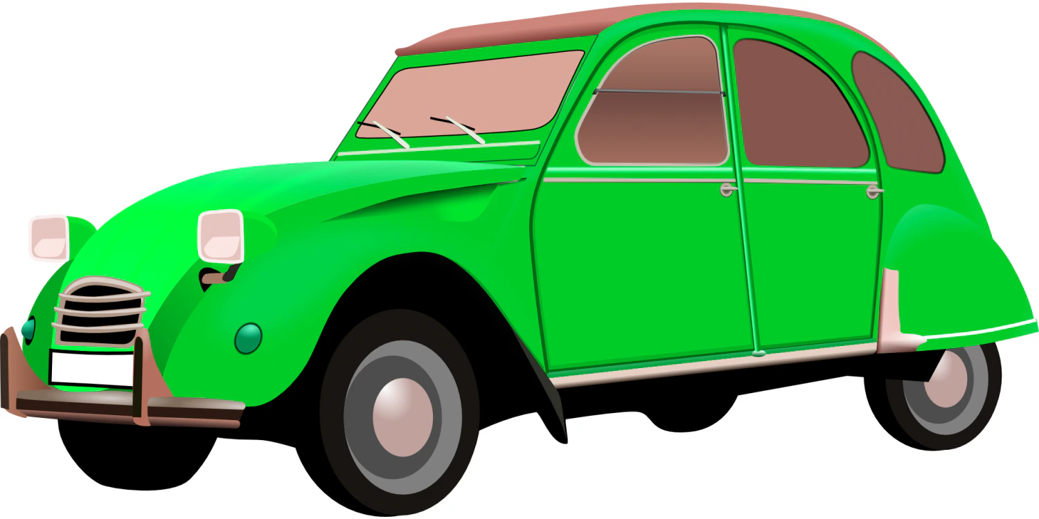 Green car 3D Print Model .c4d .max .obj .3ds .fbx .stl .blend