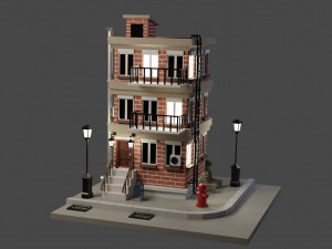 American style apartment 3D Модель
