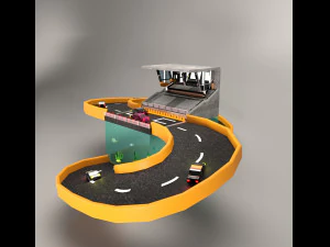 Medium Poly - Carreras 3D Model