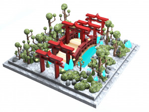 Ambiente Japones Modelo 3D