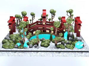 Ambiente Japones 3D Model