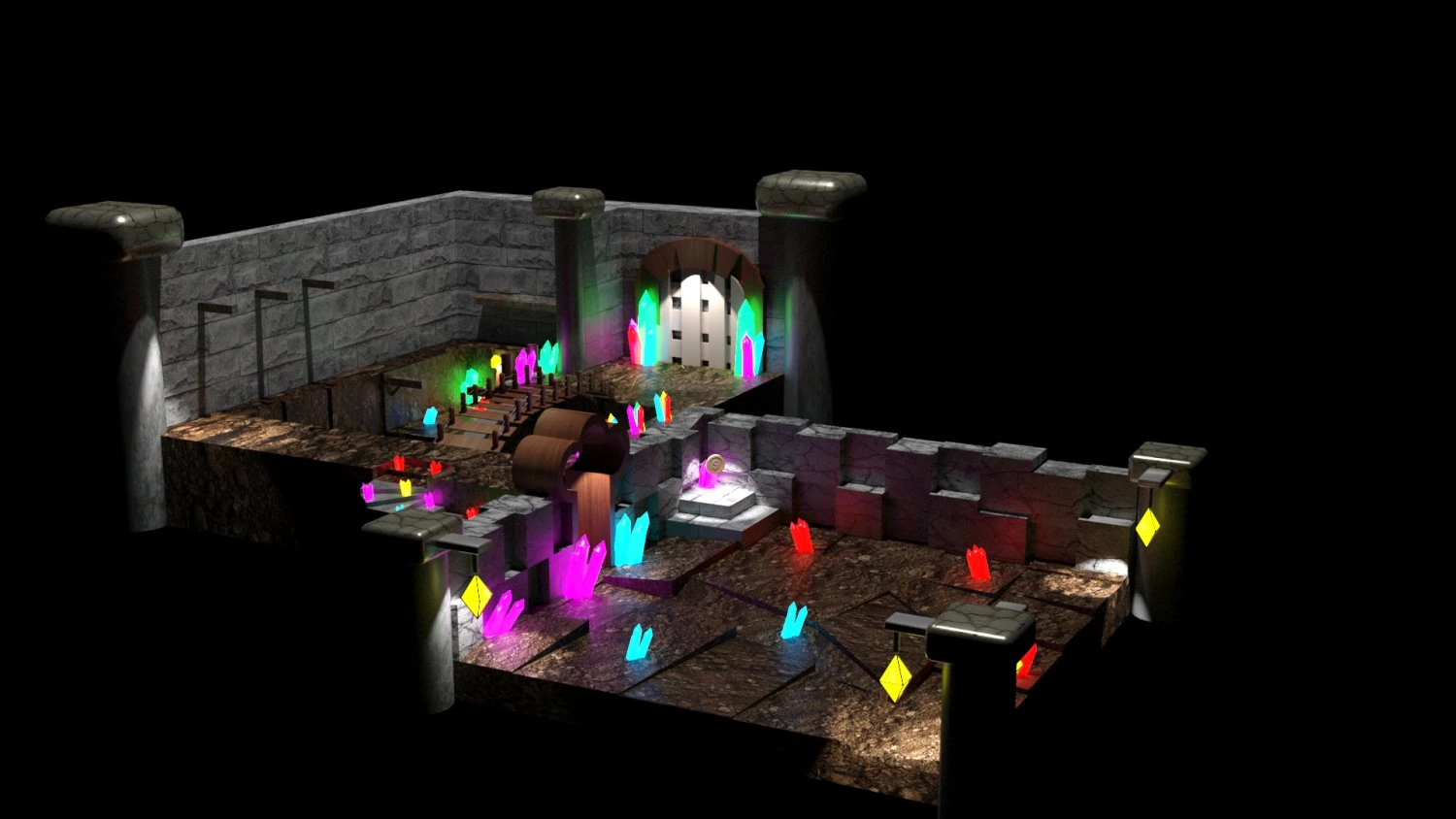 Cueva Videojuegos 3D Model .c4d .max .obj .3ds .fbx .stl .blend 