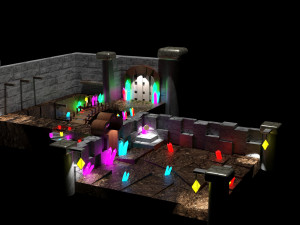Cueva Videojuegos 3D Model