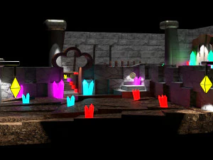 Cueva Videojuegos 3D Model