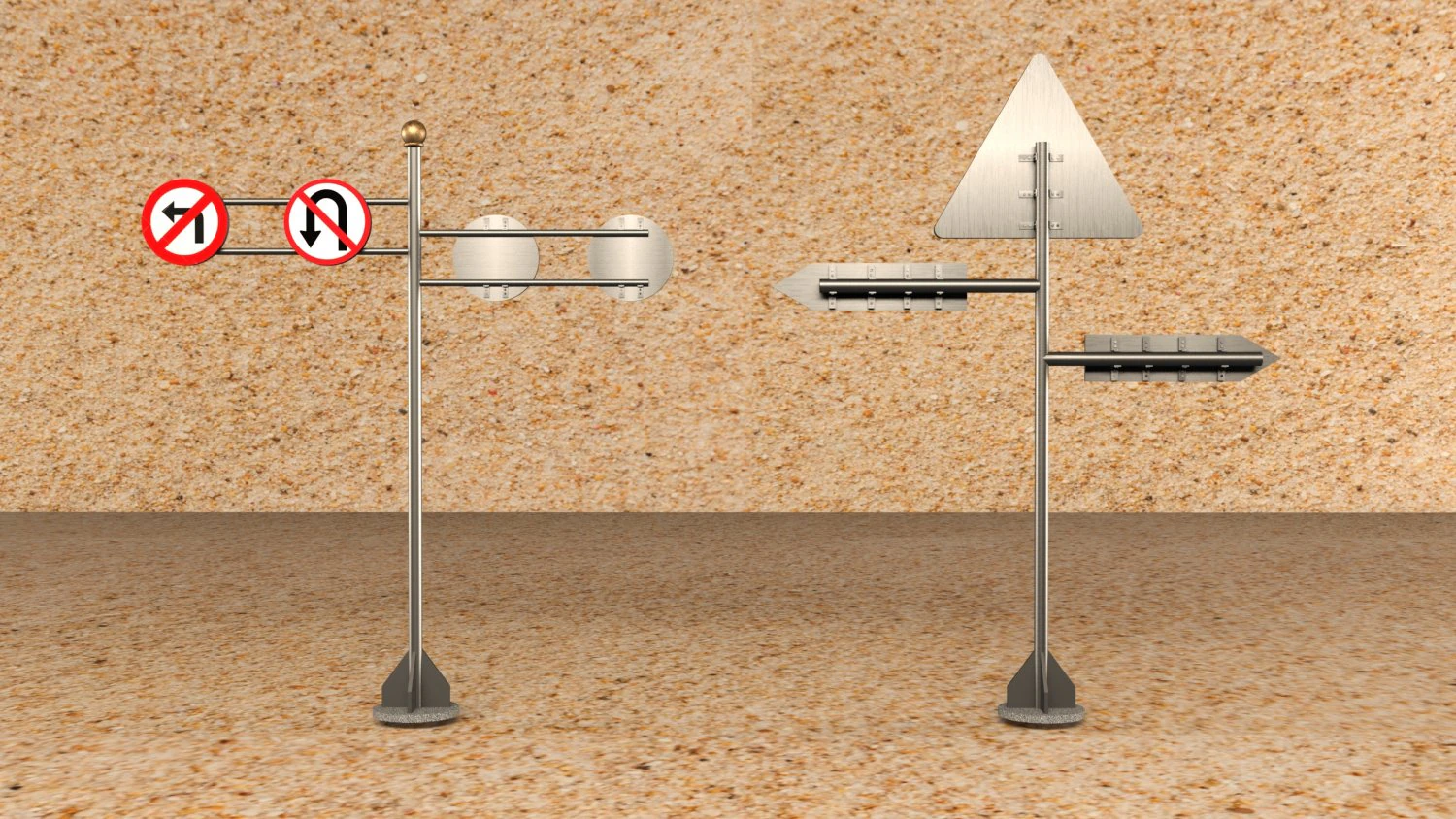 Traffic signal 3D Model .c4d .max .obj .3ds .fbx .stl .blend 