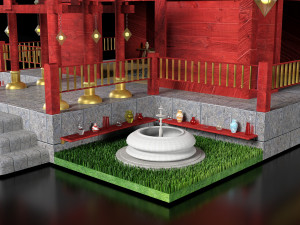 Templo Japons - japanese temple 3Dモデル