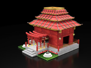 Templo Japons - japanese temple 3Dモデル