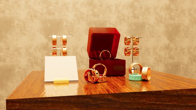 Luxury ring 3D Model .c4d .max .obj .3ds .fbx .stl .blend 