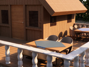 Wooded terrain 3D Model