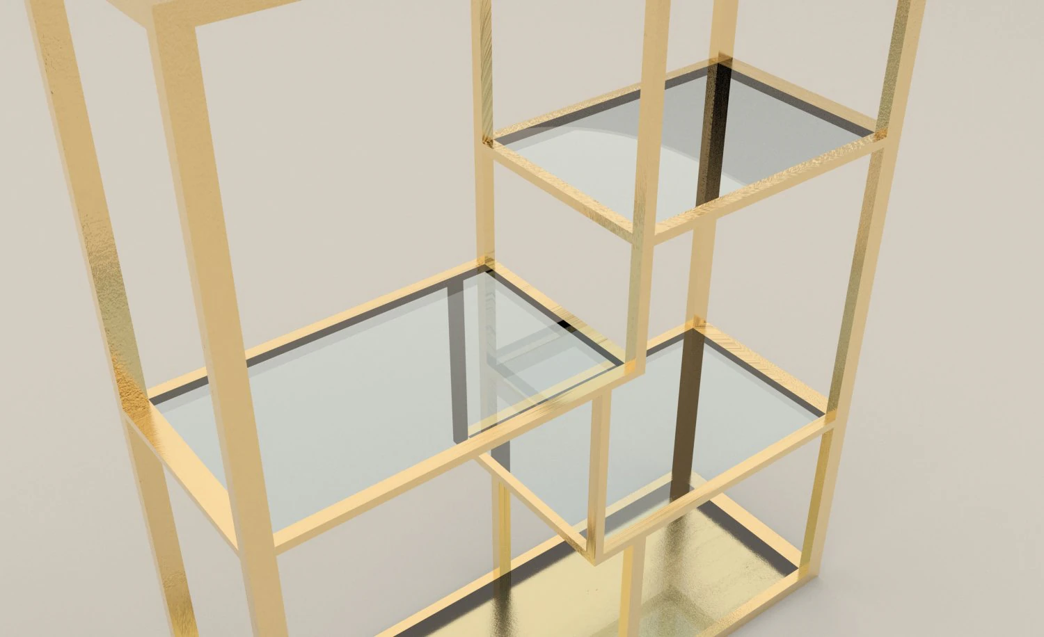 Fancy shelves 3D Model .c4d .max .obj .3ds .fbx .stl .blend 
