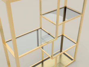 Prateleiras chiques Modelo 3D