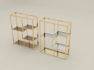 Fancy shelves 3D Model