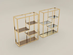 Fancy shelves 3D Model
