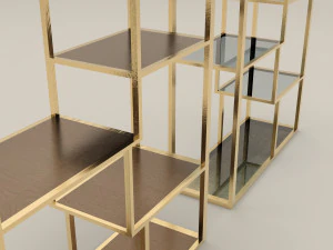 Fancy shelves 3D Model