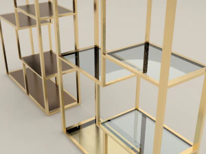 Fancy shelves 3D Model