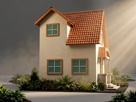Cottage House 3D Model