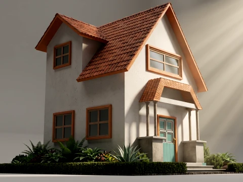 Cottage House 3D Model