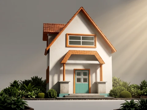 Cottage House 3D Model