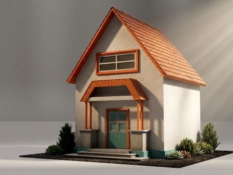 Cottage House 3D Model