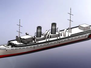 SS Rio de la Plata Modello 3D