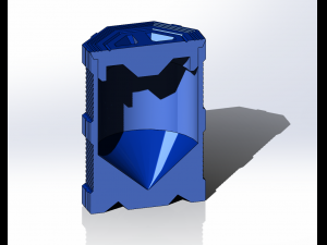 Sci-fi Canister as a storage container 3D Print Model