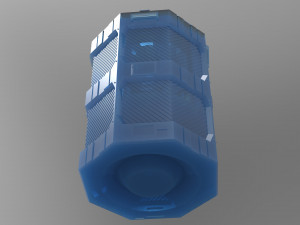 Sci-fi Canister as a storage container 3D Print Model