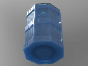 Sci-fi Canister as a storage container 3D Print Model