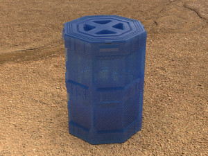 Sci-fi Canister as a storage container 3D Print Model
