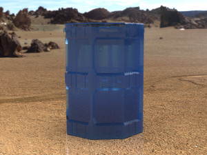 Sci-fi Canister as a storage container 3D Print Model