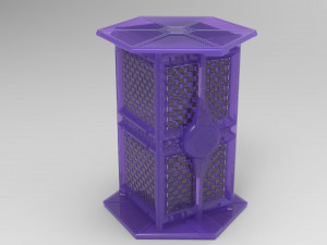 Artifact box with Star Wars Fighter ship as a storage container 2 versions included Modèles 3D en vedette