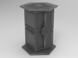 Artifact box with Star Wars Fighter ship as a storage container 2 versions included Modèles 3D en vedette