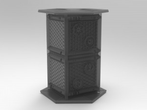 Artifact box with Star Wars Fighter ship as a storage container 2 versions included Modèles 3D en vedette