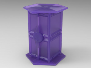 Artifact box with Star Wars Fighter ship as a storage container 2 versions included Modèles 3D en vedette