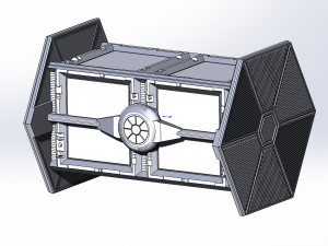 Artifact box with Star Wars Fighter ship as a storage container 2 versions included Modèles 3D en vedette