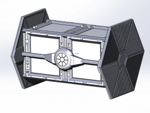 Artifact box with Star Wars Fighter ship as a storage container 2 versions included 3D Print Model
