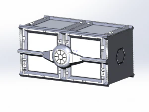 Artifact box with Star Wars Fighter ship as a storage container 2 versions included 3D Print Model