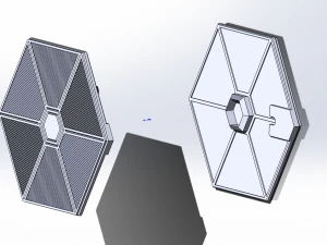 Artifact box with Star Wars Fighter ship as a storage container 2 versions included 3D Print Model