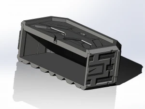 Weapon Box from Batman world as storage container 3D Print Model